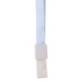 Шнур для пропуска Deli 8352l-blue 45х1см нейлон голубой (упак.:12шт) пластиковый пакет