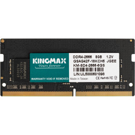 Память DDR4 8Gb 2666MHz Kingmax KM-SD4-2666-8GS RTL PC4-21300 CL17 SO-DIMM 260-pin 1.2В dual rank Ret