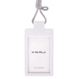 Бейдж Deli NS126WHITE Nusign 108х67мм вертикальный белый шнур