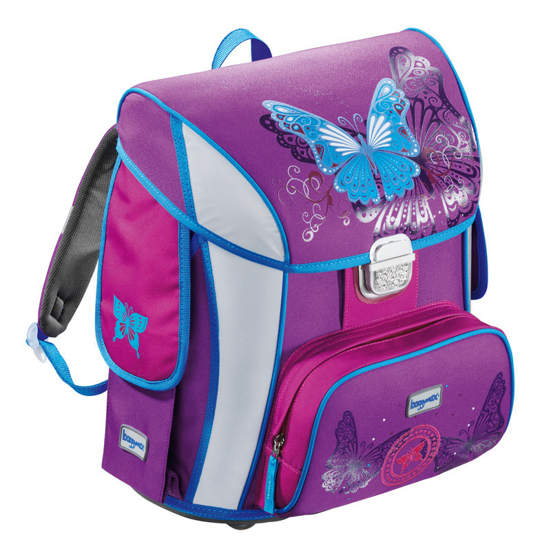 Ранец детский Step By Step BaggyMax Simy Butterfly фиолетовый/рисунок Бабочки