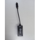 Кабель USB microB->HDMI(F) 5bites UA-HHFM-MHL для подключения смартфона по HDMI к телевизору, черный (0.1м