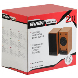 Колонки Sven SPS-609 2.0, черный 10Вт