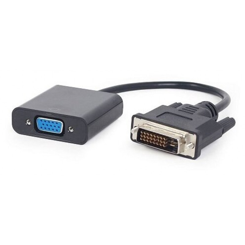 Кабель-переходник DVI-D Dual Link->D-Sub(F) Gembird Cablexpert A-DVID-VGAF-01 (0.2м)