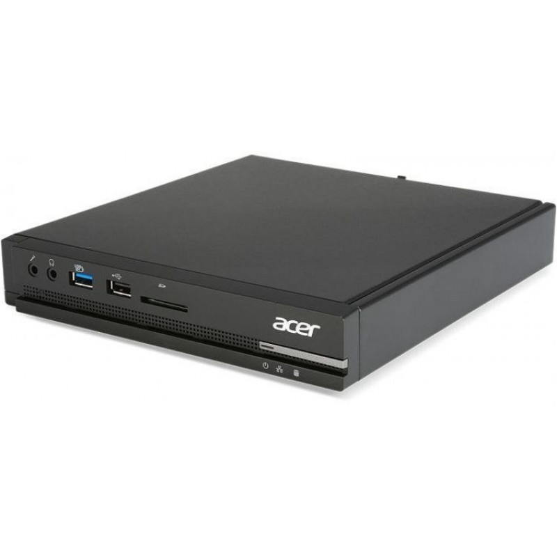 Неттоп Acer Veriton N2510G Cel J3060 (1.6), 8Gb, SSD32Gb + SSD256Gb, HDG, CR, Windows 10 Professional, GbitEth, 65W, клавиатура, мышь, черный
