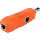 Тестер кабельный Lanmaster LAN-PRO-L/TPK-POE (упак:1шт) оранжевый