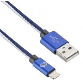 Кабель Digma LIGHT-1.2M-BL USB (m)-Lightning (m) 1.2м синий