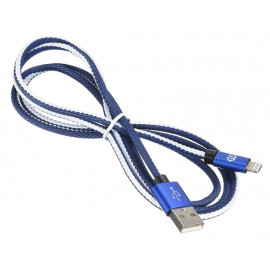 Кабель Digma LIGHT-1.2M-BL USB (m)-Lightning (m) 1.2м синий
