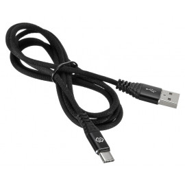 Кабель Digma TYPE-C-1.2M-BRAIDED-BLK USB (m)-USB Type-C (m) 1.2м черный