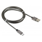 Кабель Digma TYPE-C-1.2M-BRAIDED-G USB (m)-USB Type-C (m) 1.2м черный