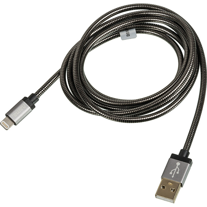 Кабель Hama Metal 00173626 USB (m)-Lightning (m) 1.5м черный