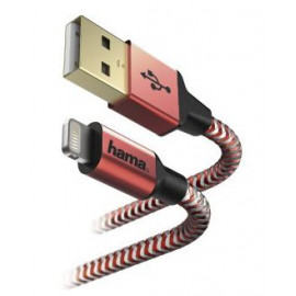 Кабель Hama 00178299 USB (m)-Lightning (m) 1.5м красный