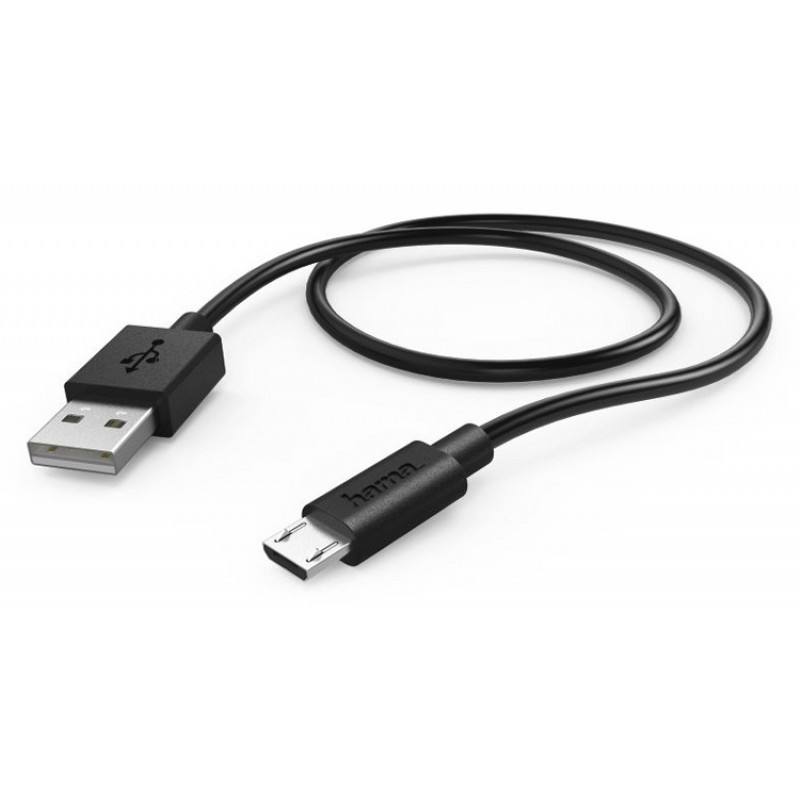 Кабель Hama 00178328 USB (m)-micro USB (m) 0.6м черный