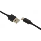 Кабель USB (m)-USB Type-C (m) 1.8м черный