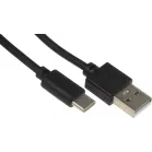 Кабель USB (m)-USB Type-C (m) 1.8м черный