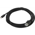 Кабель USB (m)-USB Type-C (m) 3м черный