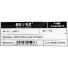 Переходник Jack 3.5 (f)-USB Type-C (m) 0.05м белый