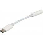 Переходник Jack 3.5 (f)-USB Type-C (m) 0.05м белый