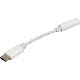 Переходник Jack 3.5 (f)-USB Type-C (m) 0.05м белый