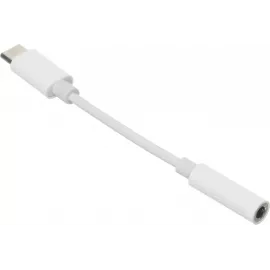 Переходник Jack 3.5 (f)-USB Type-C (m) 0.05м белый