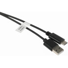 Кабель Tripplite U038-003 ver2.0 USB (m)-USB Type-C (m) 0.9м черный