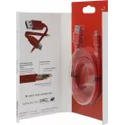 Кабель Hama 00187227 USB (m)-micro USB (m) 1м красный плоский