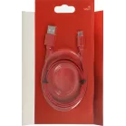 Кабель Hama 00187227 USB (m)-micro USB (m) 1м красный плоский