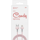 Кабель Redline Candy УТ000021991 USB (m)-Lightning (m) 1м розовый
