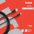 Кабель Buro USB-TC-1.2B2A USB (m)-USB Type-C (m) 1.2м черный