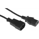 Кабель-удлинитель Buro IEC C13 IEC C14 3м (AN23-1008-3) черный (пакет)