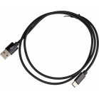 Кабель USB (m)-USB Type-C (m) 1м черный