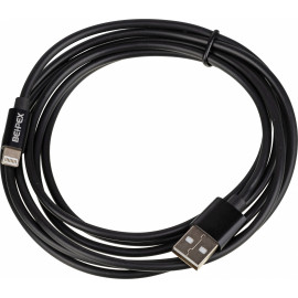Кабель USB (m)-Lightning (m) 2м черный