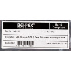 Кабель USB (m)-USB Type-C (m) 1м черный
