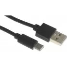 Кабель USB (m)-USB Type-C (m) 2м черный
