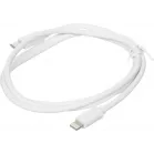 Кабель Buro PD18W USB Type-C (m)-Lightning (m) 1м белый