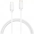 Кабель Buro PD15W USB Type-C (m)-USB Type-C (m) 1м белый