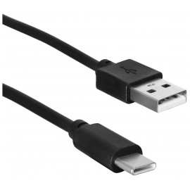Кабель SunWind USB (m)-USB Type-C (m) 1м черный блистер