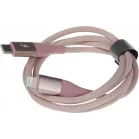 Кабель Solove DW5 DW5 PINK RUS USB Type-C (m)-Lightning (m) 1м розовый