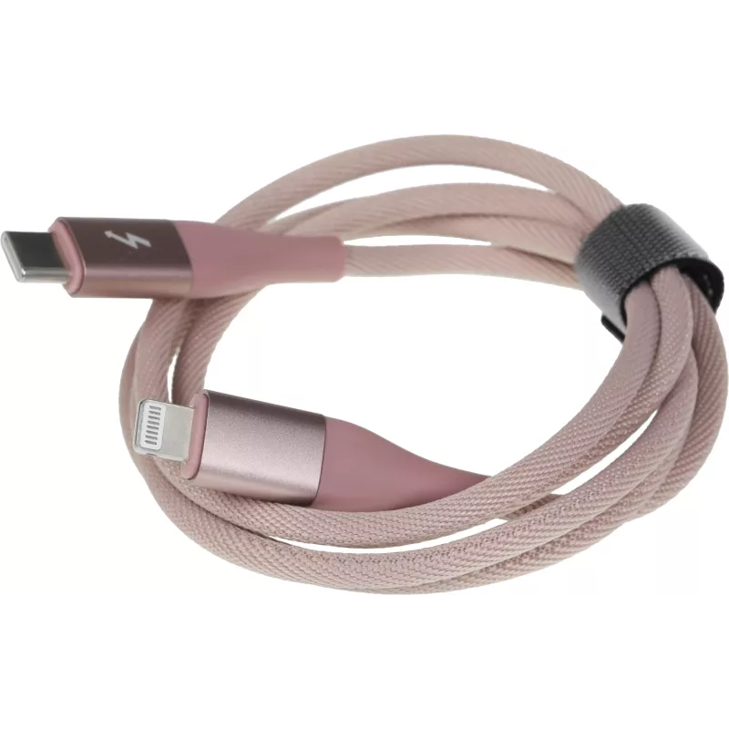 Кабель Solove DW5 DW5 PINK RUS USB Type-C (m)-Lightning (m) 1м розовый