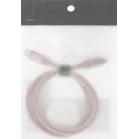 Кабель Solove DW5 DW5 PINK RUS USB Type-C (m)-Lightning (m) 1м розовый