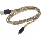 Кабель Gal 2637 USB (m)-Lightning (m) 1м золотистый плоский