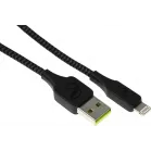 Кабель InfinityLab ILINCATLBLK USB (m)-Lightning (m) 1.5м черный коробка (упак.:1шт)