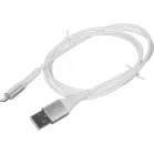 Кабель Cactus CS-LG.USB.A-1 USB (m)-Lightning (m) 1м белый блистер