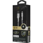 Кабель Cactus CS-LG.USB.A-1.2 USB (m)-Lightning (m) 1.2м белый блистер