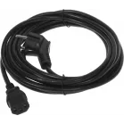 Кабель Buro BU-PCAB-ZP2 IEC C13 Евровилка угловой 5м черный (пакет)