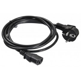 Кабель Buro BU-PCAB-ZP2 IEC C13 Евровилка угловой 5м черный (пакет)