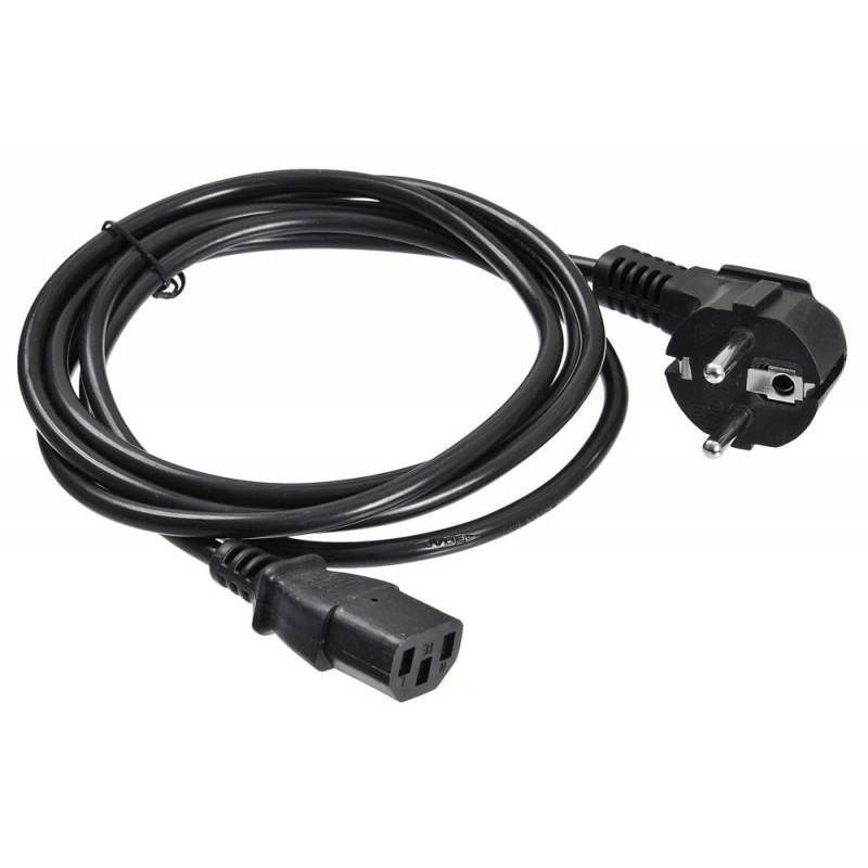 Кабель Buro BU-PCAB-ZP2 IEC C13 Евровилка угловой 5м черный (пакет)