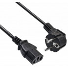 Кабель Buro BU-PCAB-ZP2 IEC C13 Евровилка угловой 5м черный (пакет)
