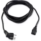 Кабель Buro BU-PCAB-5M-16A IEC C13 Евровилка угловой 5м