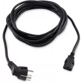 Кабель Buro BU-PCAB-5M-16A IEC C13 Евровилка угловой 5м