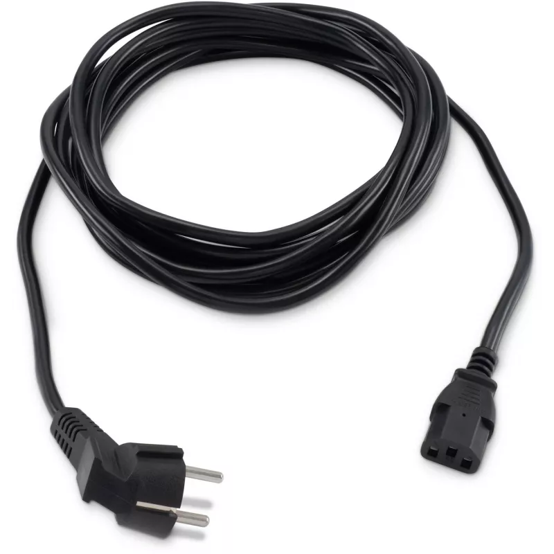 Кабель Buro BU-PCAB-5M-16A IEC C13 Евровилка угловой 5м